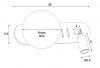 HARLOW Twin Switched  Wall and Reading Light White